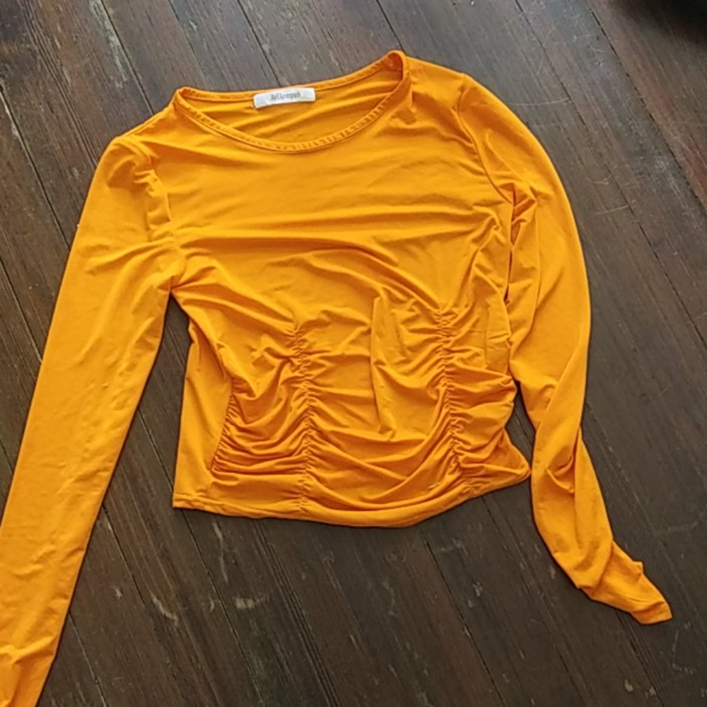 Charlotte russe orange crop top